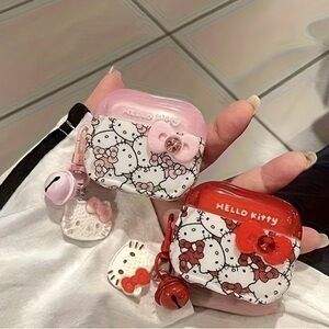 Hello Kitty Red and White AirPods Case